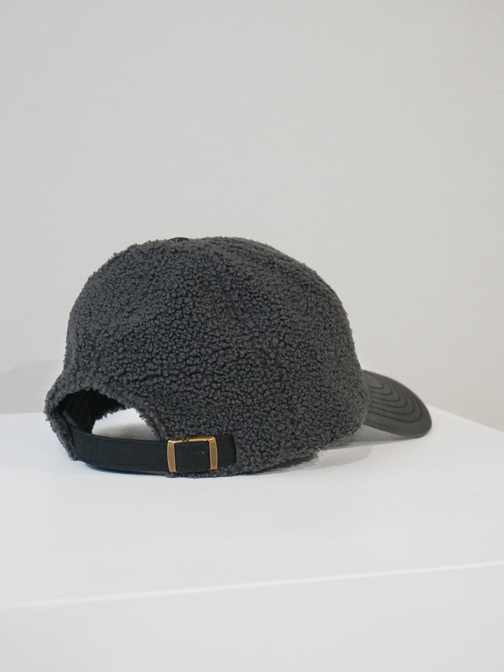 [予約]バイカラーボアCAP/charcoal