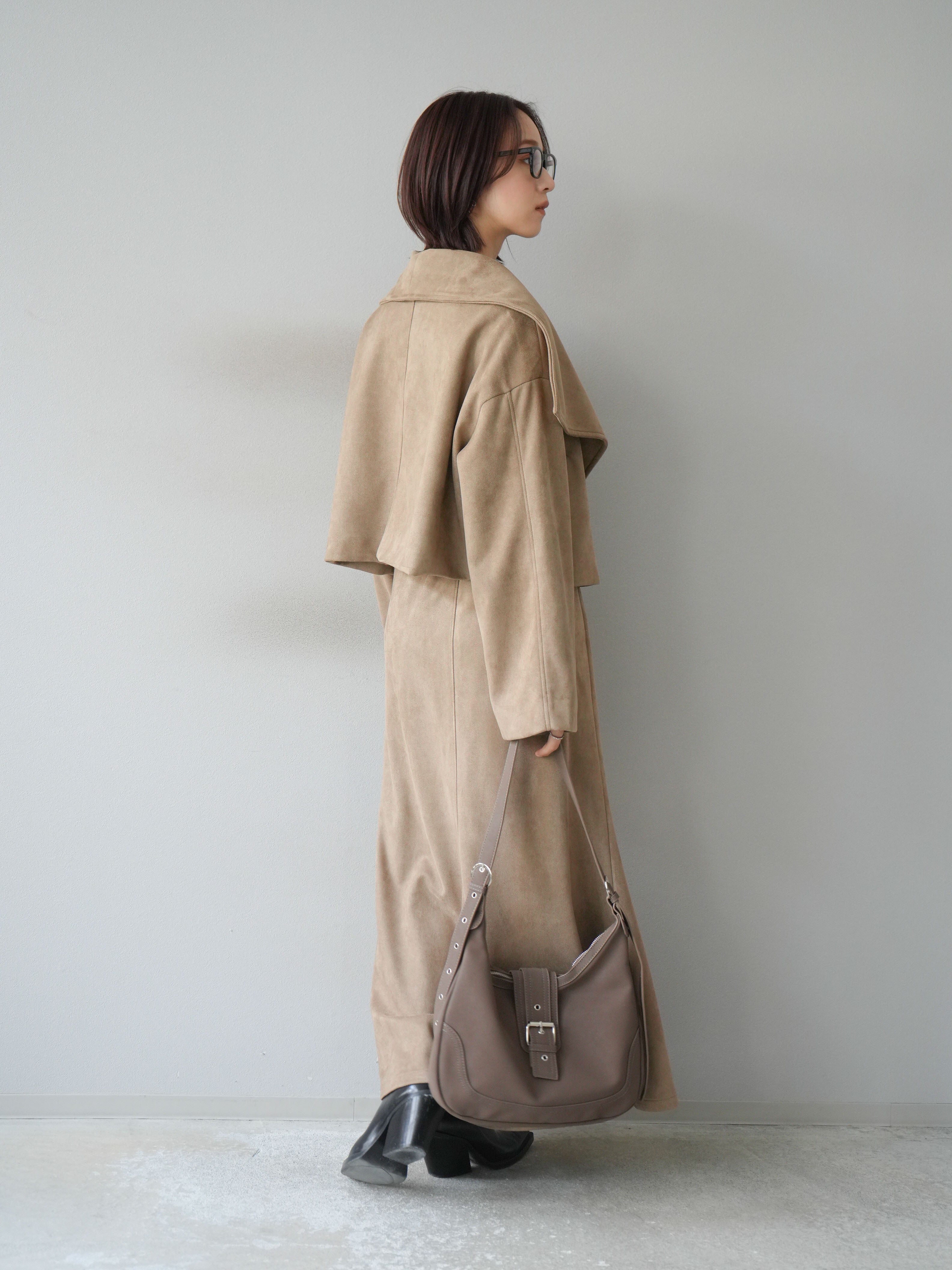 SET]スエードショートジャケット＆ロングスカートSET UP(2set