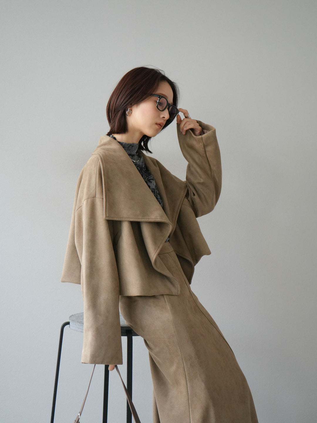 [SET]スエードショートジャケット＆ロングスカートSET UP(2set)