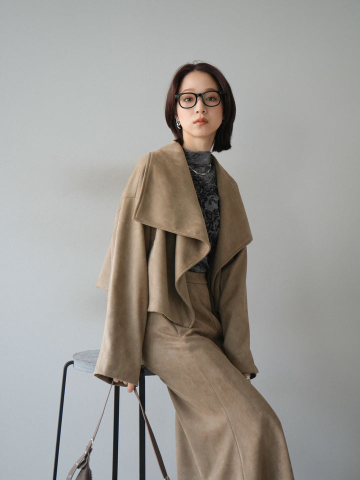 [SET]スエードショートジャケット＆ロングスカートSET UP(2set)