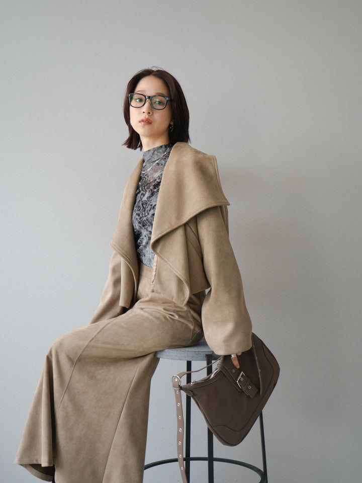 [SET]スエードショートジャケット＆ロングスカートSET UP(2set)