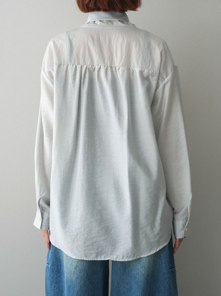 [予約]シアーボウタイブラウス/gray