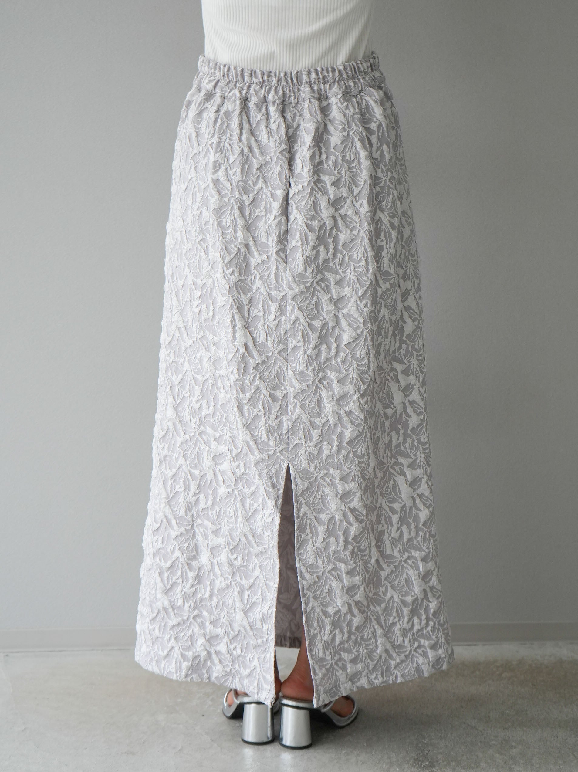 予約]膨れジャガードマルチWAYスカート/グレー – Lumier