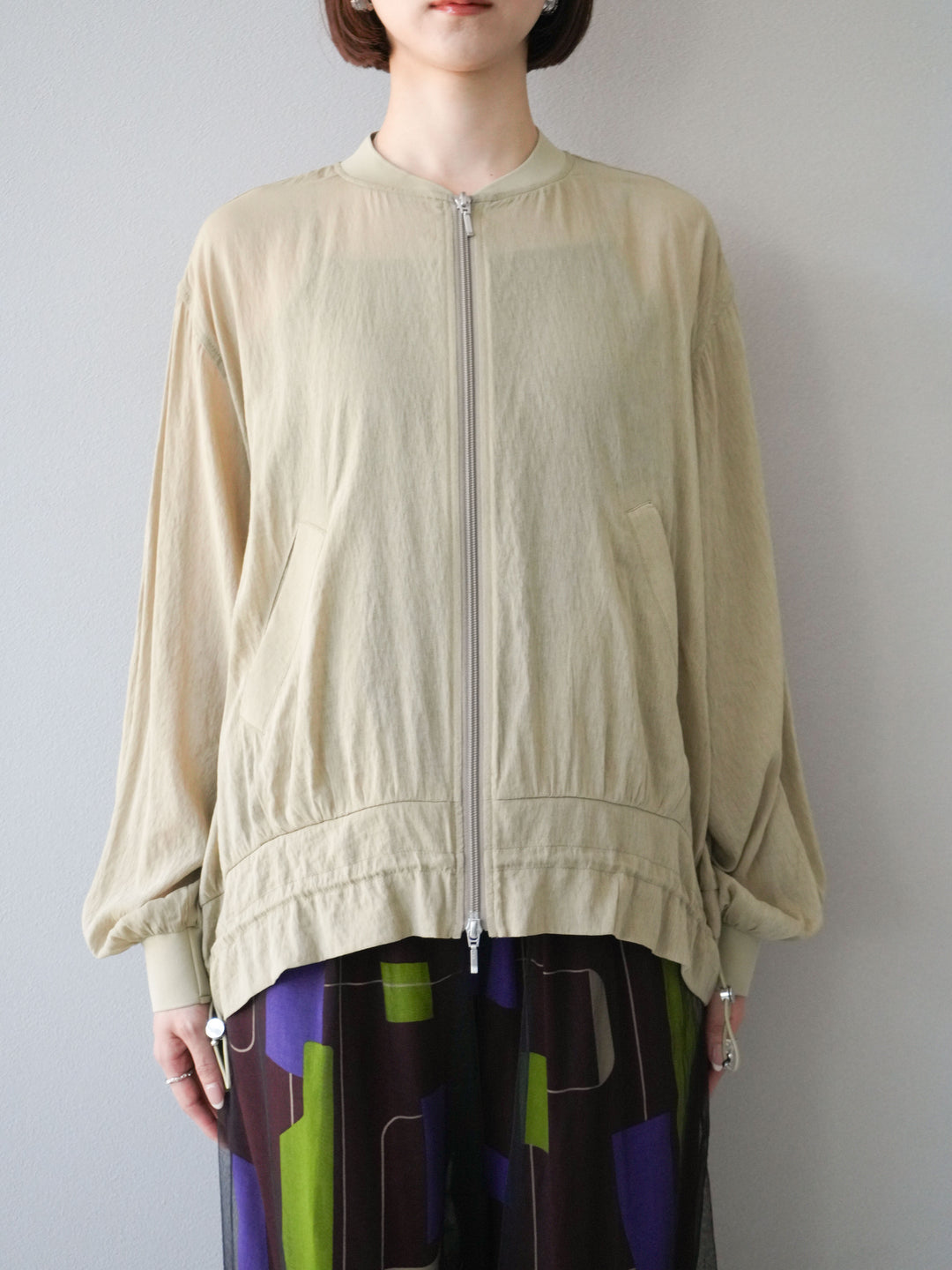 [預購] Washer Sheer Blouson/黃色