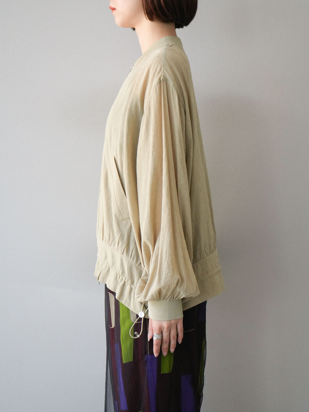 [預購] Washer Sheer Blouson/黃色