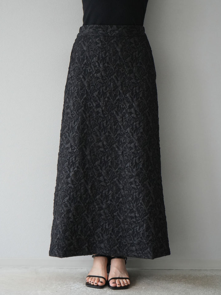[予約]膨れジャガードマルチWAYスカート/ブラック