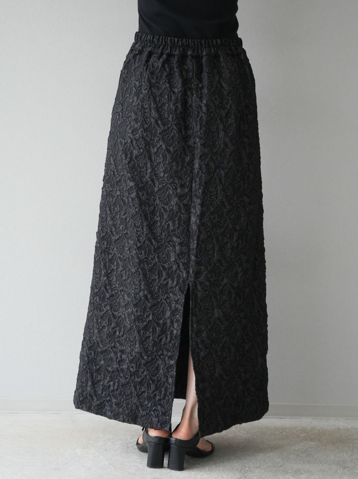 [予約]膨れジャガードマルチWAYスカート/ブラック