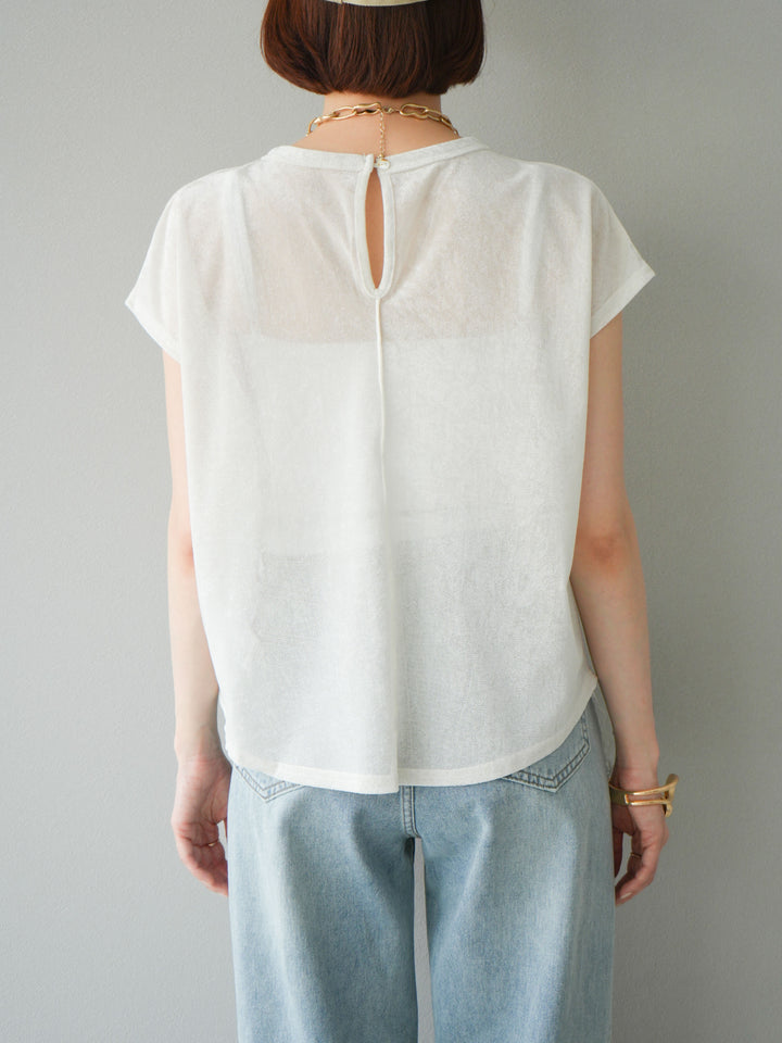 [予約]シアーベロアプルオーバー/オフ