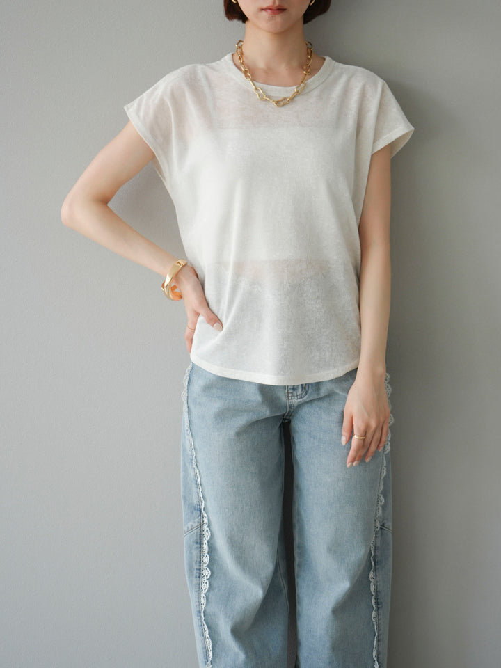 [予約]シアーベロアプルオーバー/オフ