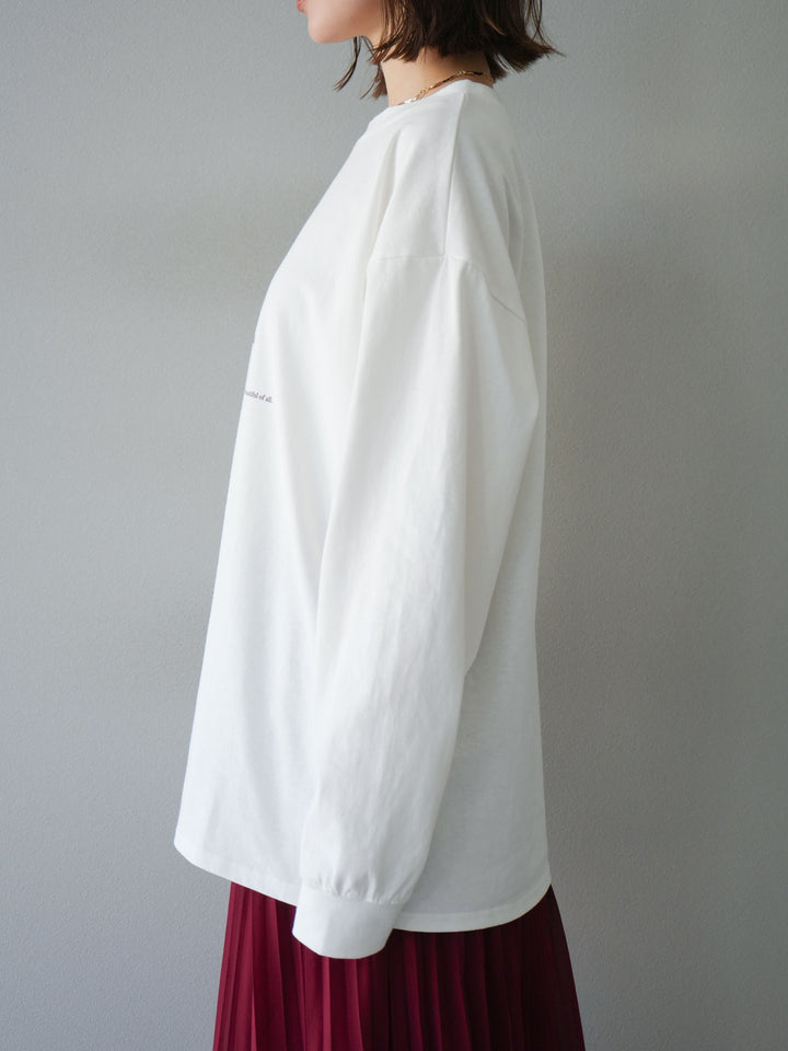 [予約]フラワーフォトプリントBIGロンT /オフ3