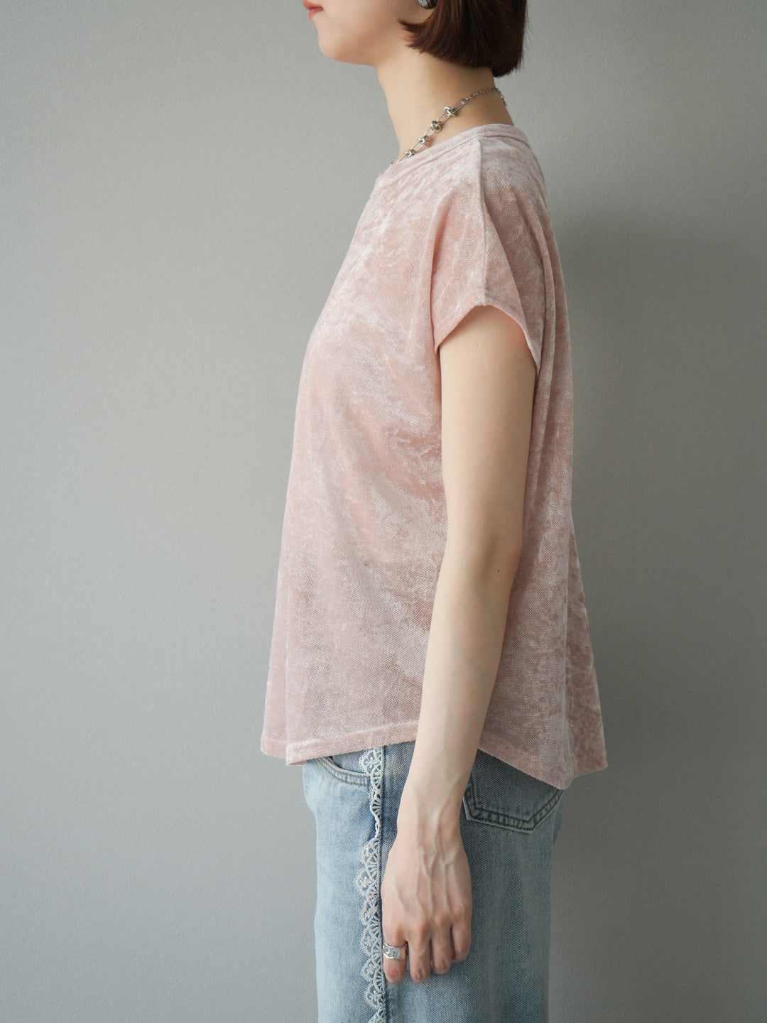 [予約]シアーベロアプルオーバー/ピンク