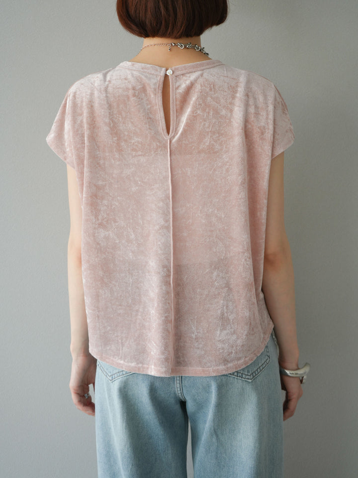 [予約]シアーベロアプルオーバー/ピンク