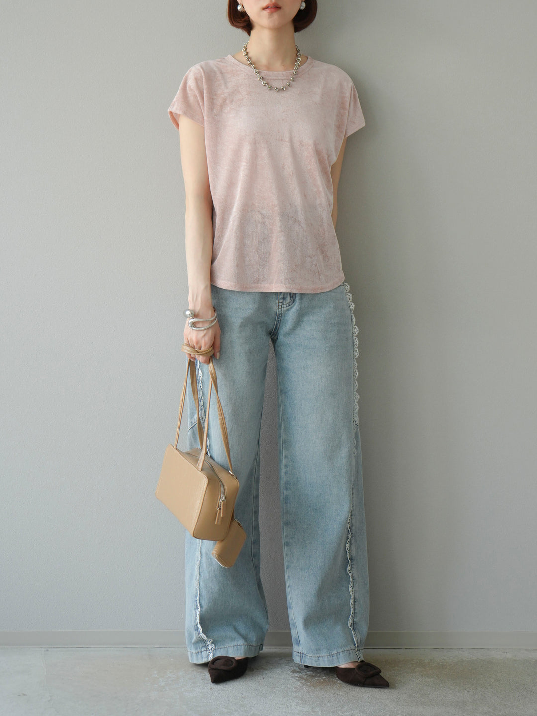 [予約]シアーベロアプルオーバー/ピンク