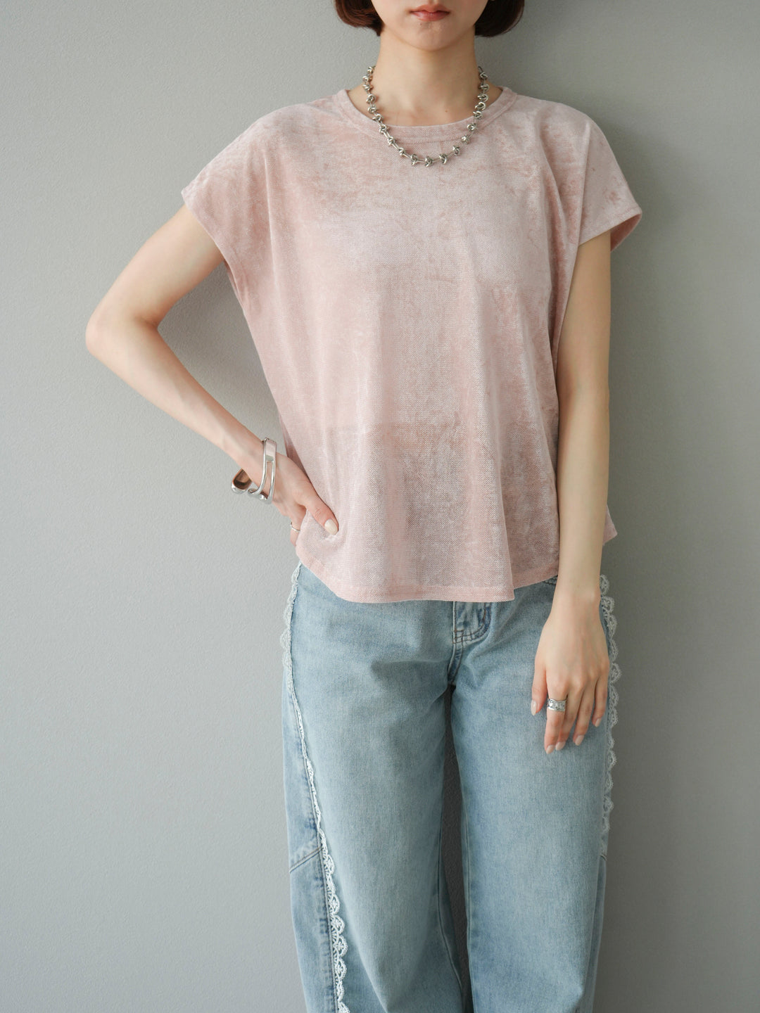 [予約]シアーベロアプルオーバー/ピンク