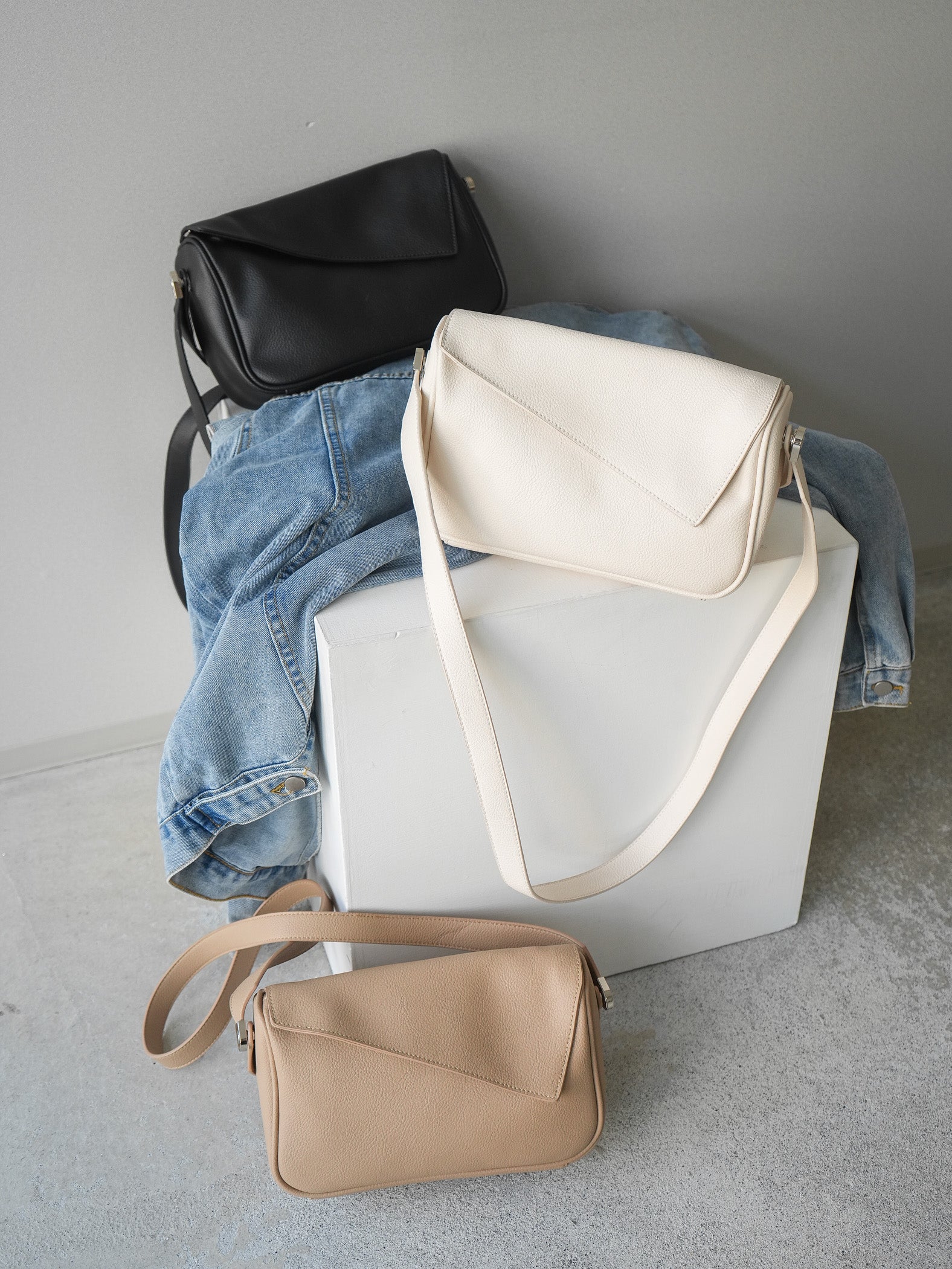 予約]2WAYショルダーボストンBAG/ivory – Lumier