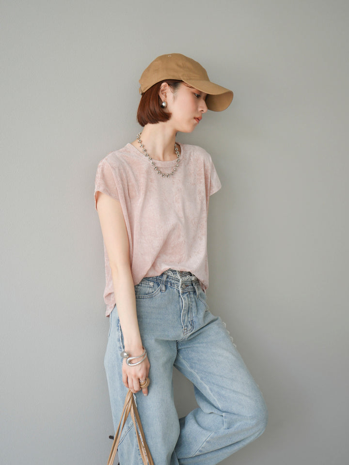 [予約]シアーベロアプルオーバー/ピンク