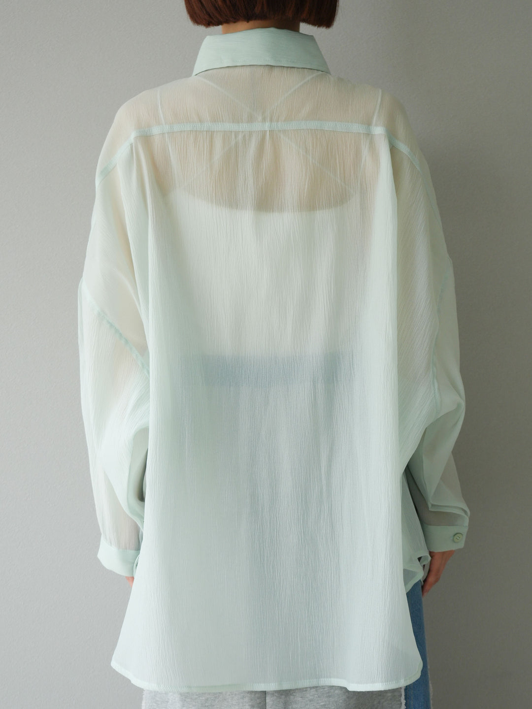 [予約]BIGポケットオーバーシアーシャツ/ミント