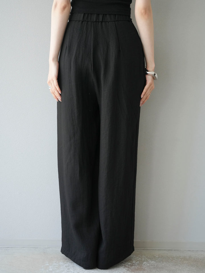 [SET]アシンメトリーショルダーデザイントップス＆ワイドパンツSET UP(2set)