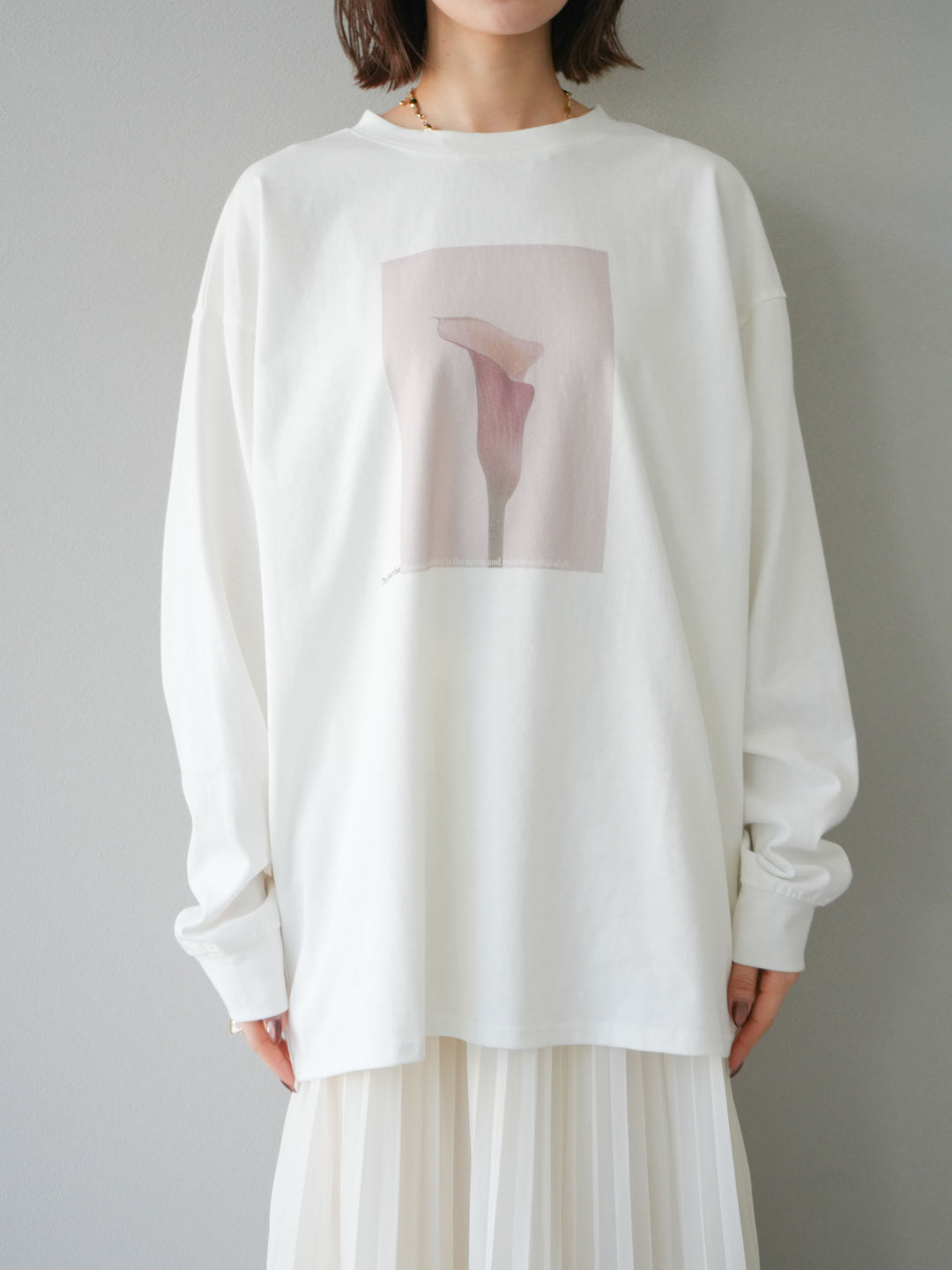 [予約]フラワーフォトプリントBIGロンT /オフ1