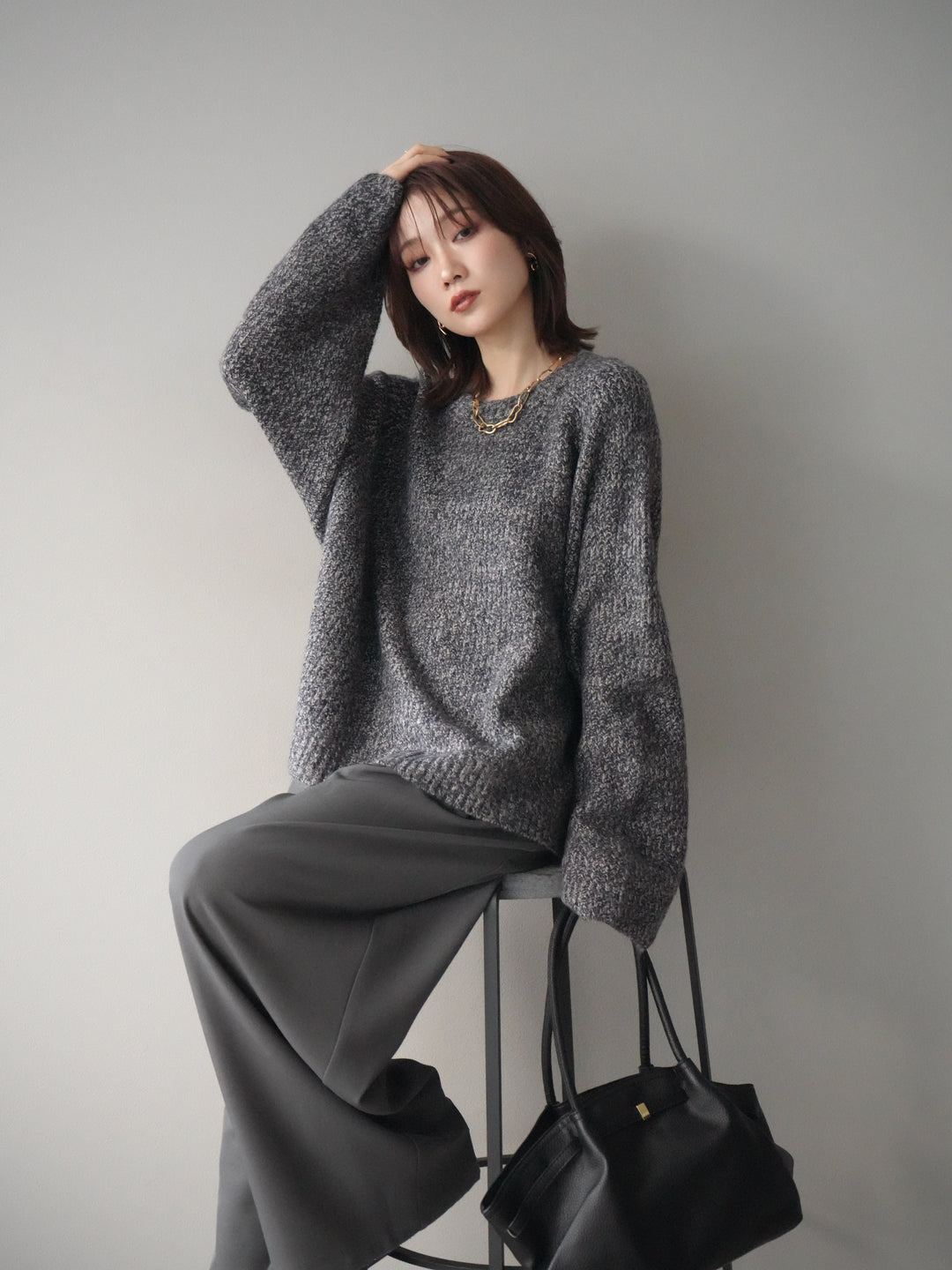 [予約]タックトートBAG /black