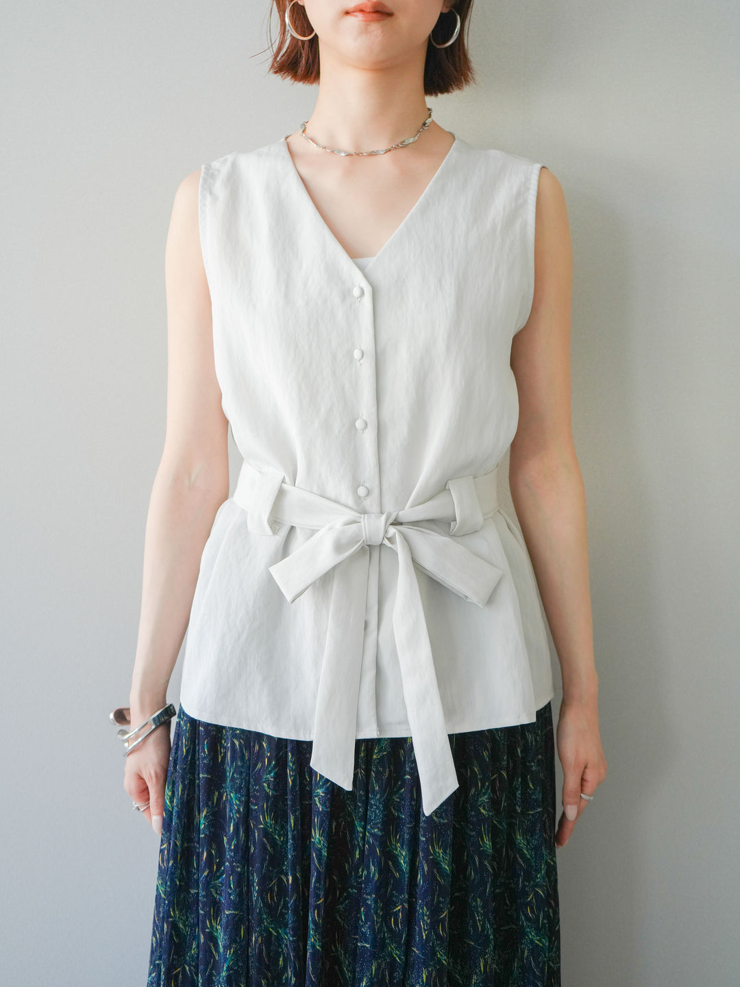 [予約]ウエストマークベスト/gray