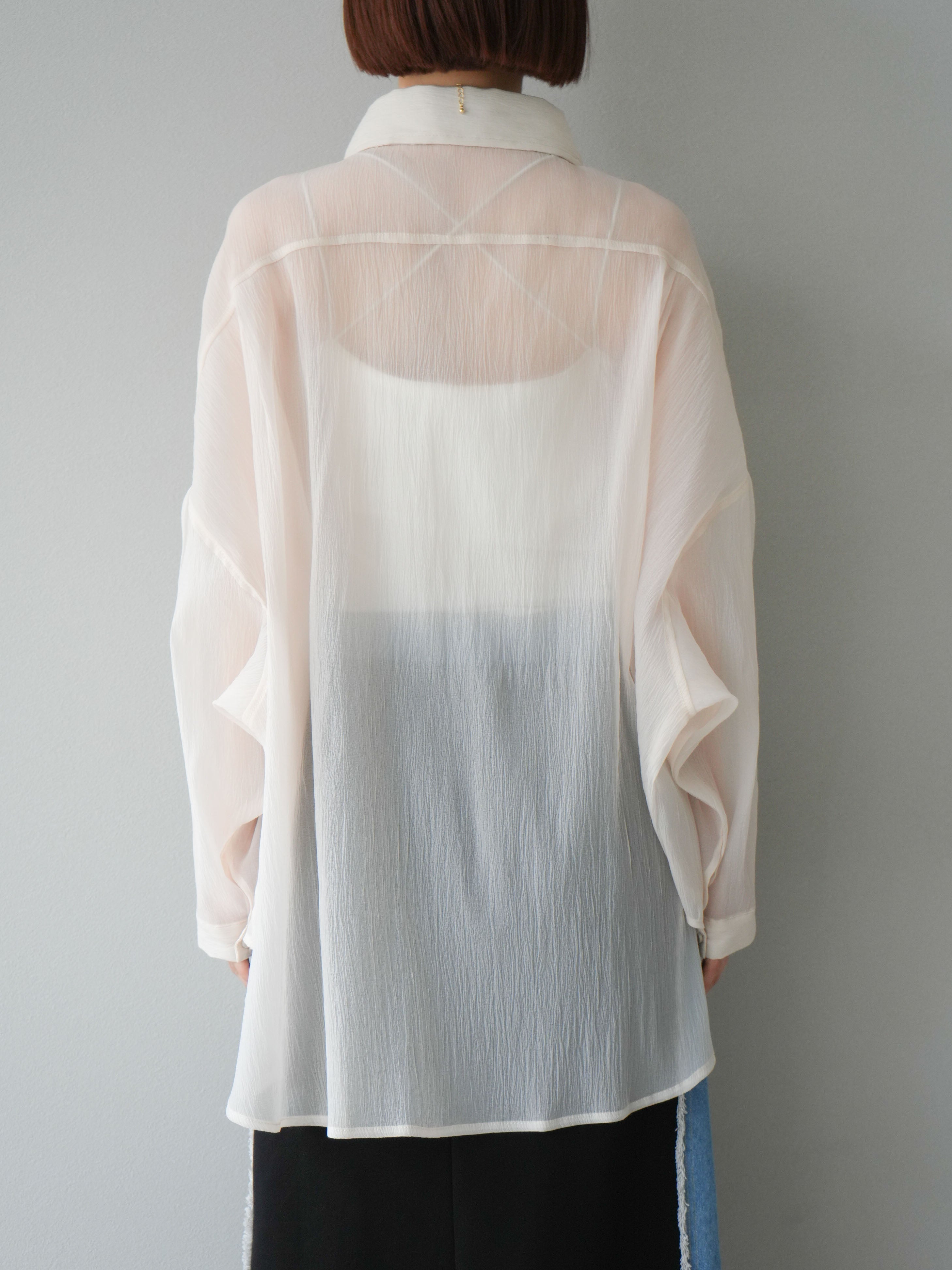 予約]BIGポケットオーバーシアーシャツ/ホワイト – Lumier