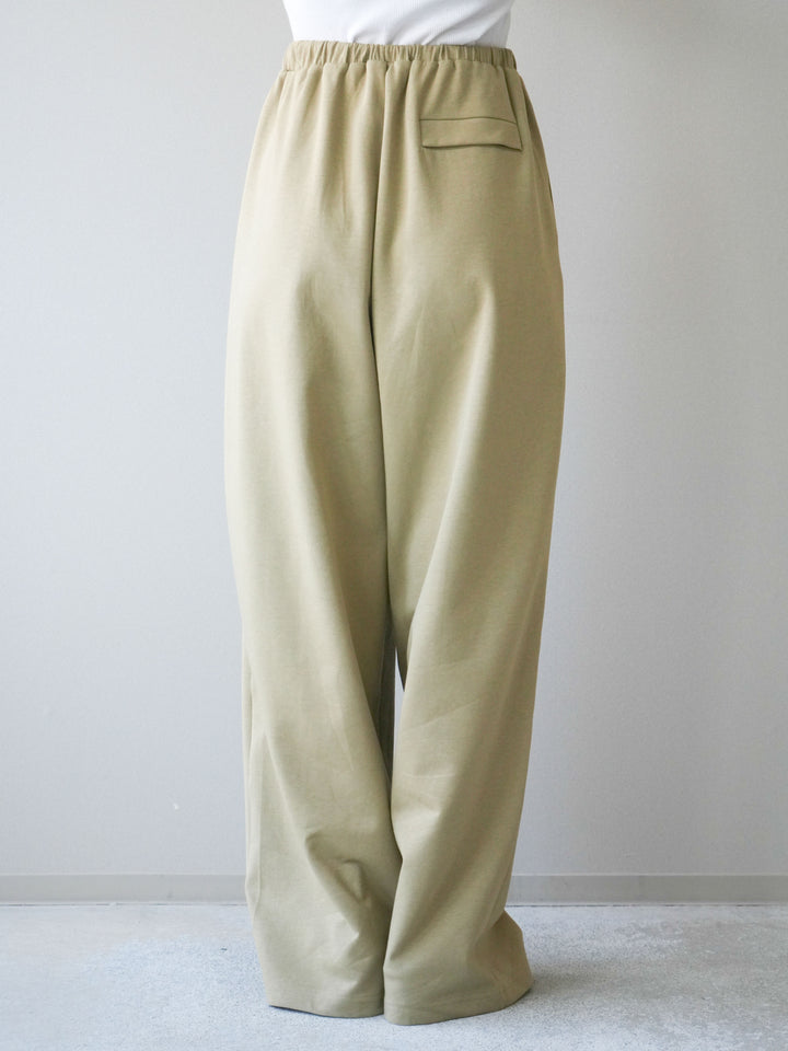 [予約]リラックスドレープスウェットパンツ/khaki