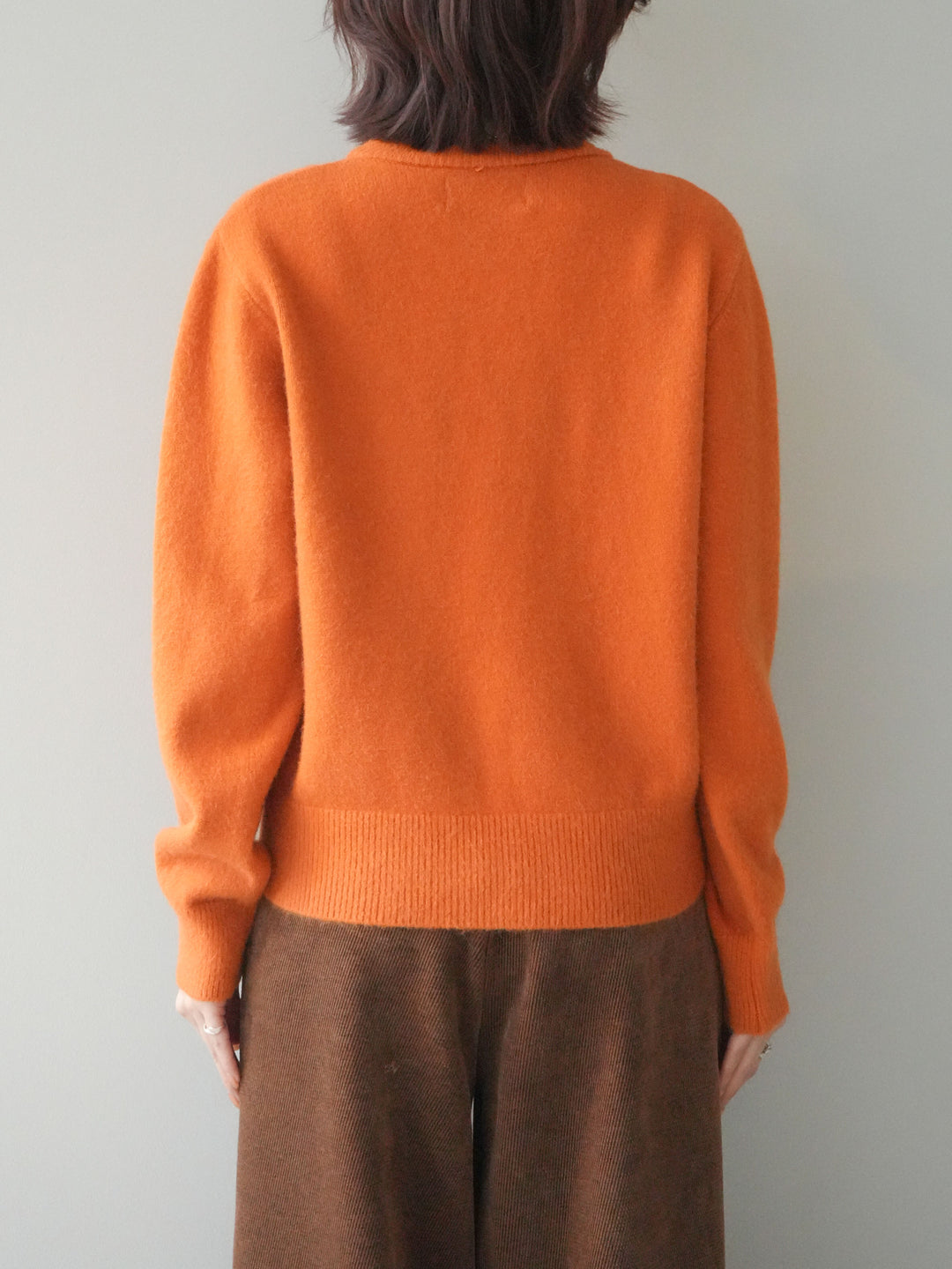 [予約]アンティークボタンニットカーディガン/orange