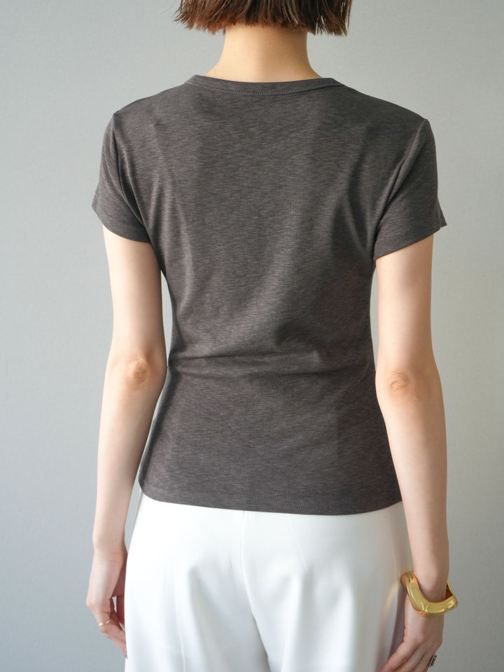 [予約]ドッグコンパクトTEE/charcoal