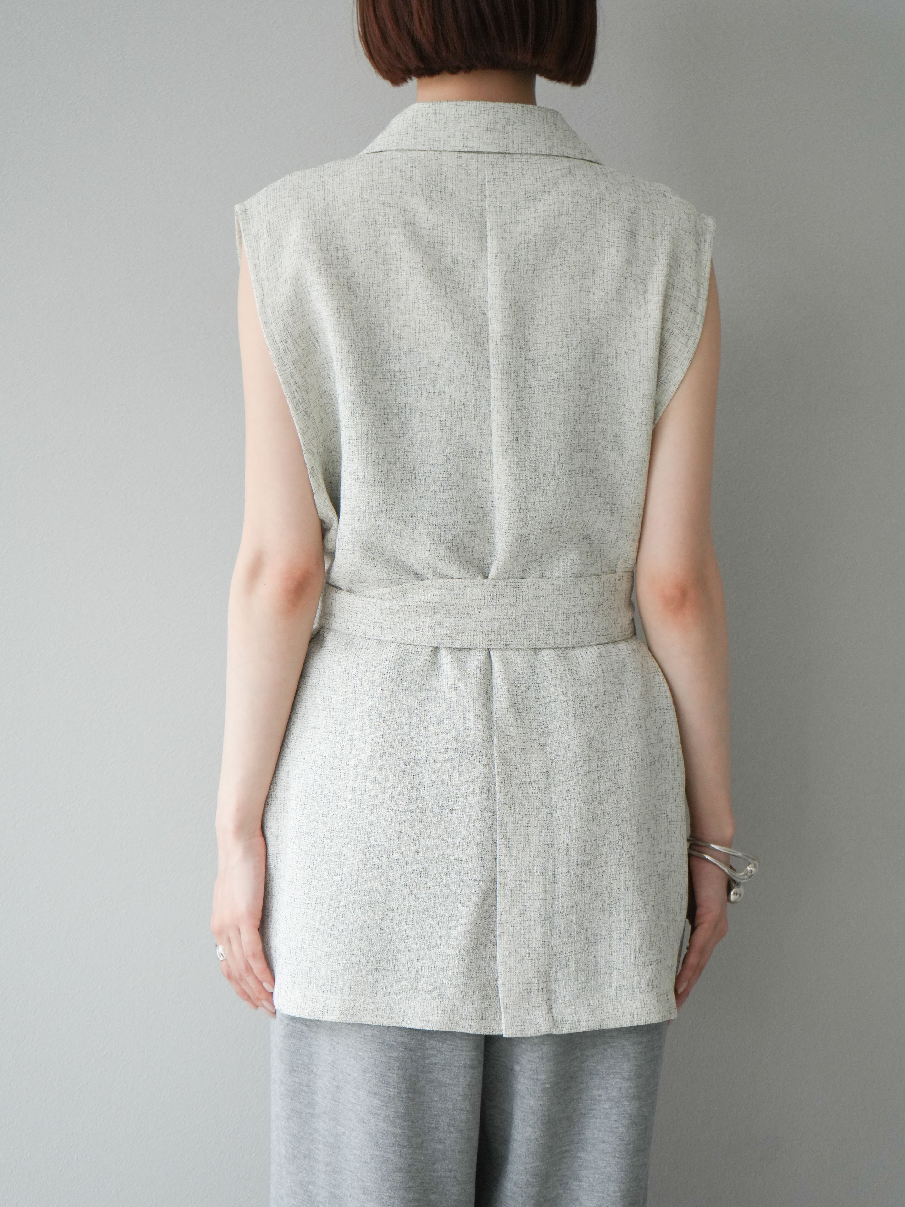 予約]ミックスツイードジレ/アイボリー – Lumier