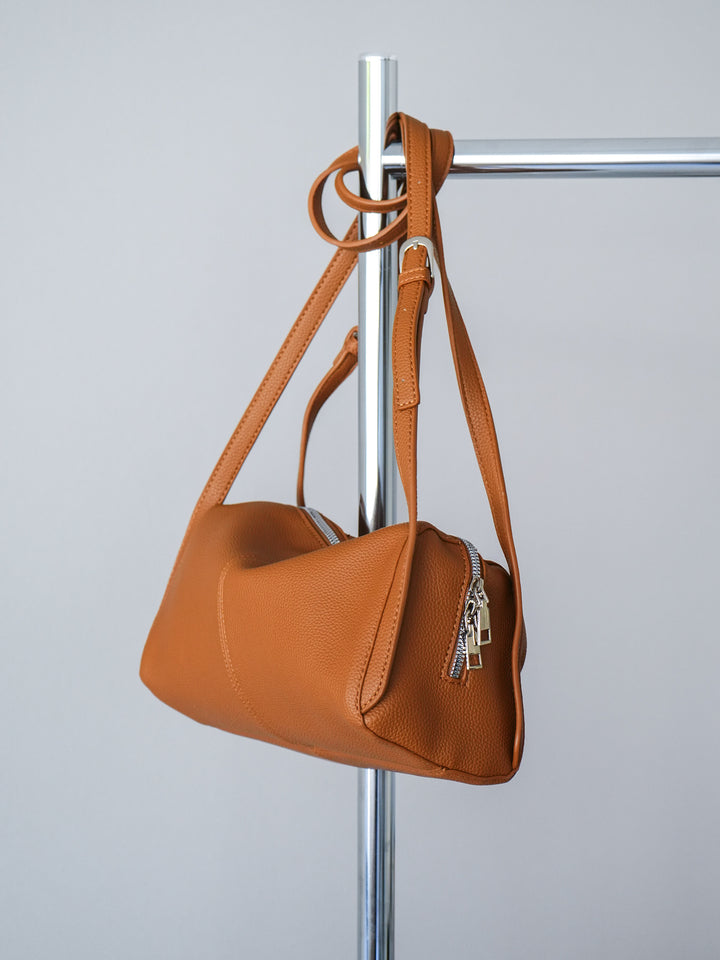 [予約]ロングハンドルボストンBAG/キャメル