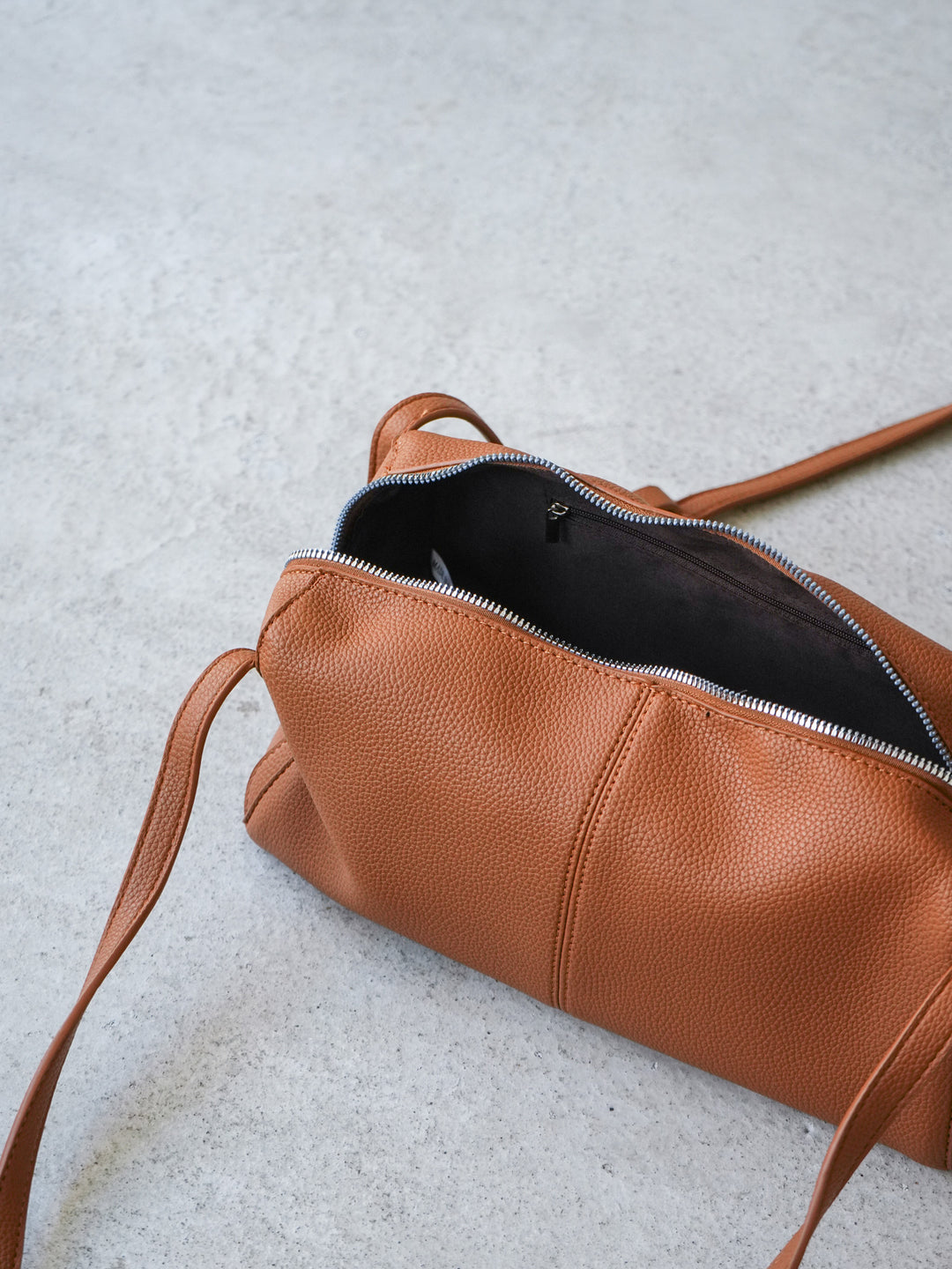 [予約]ロングハンドルボストンBAG/キャメル