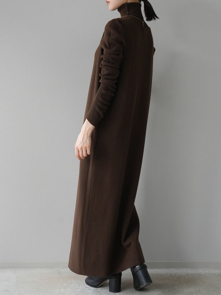 [SET] 設計袖高領針織＆無袖套裝 + 設計袖高領針織＆無袖套裝 (2set)