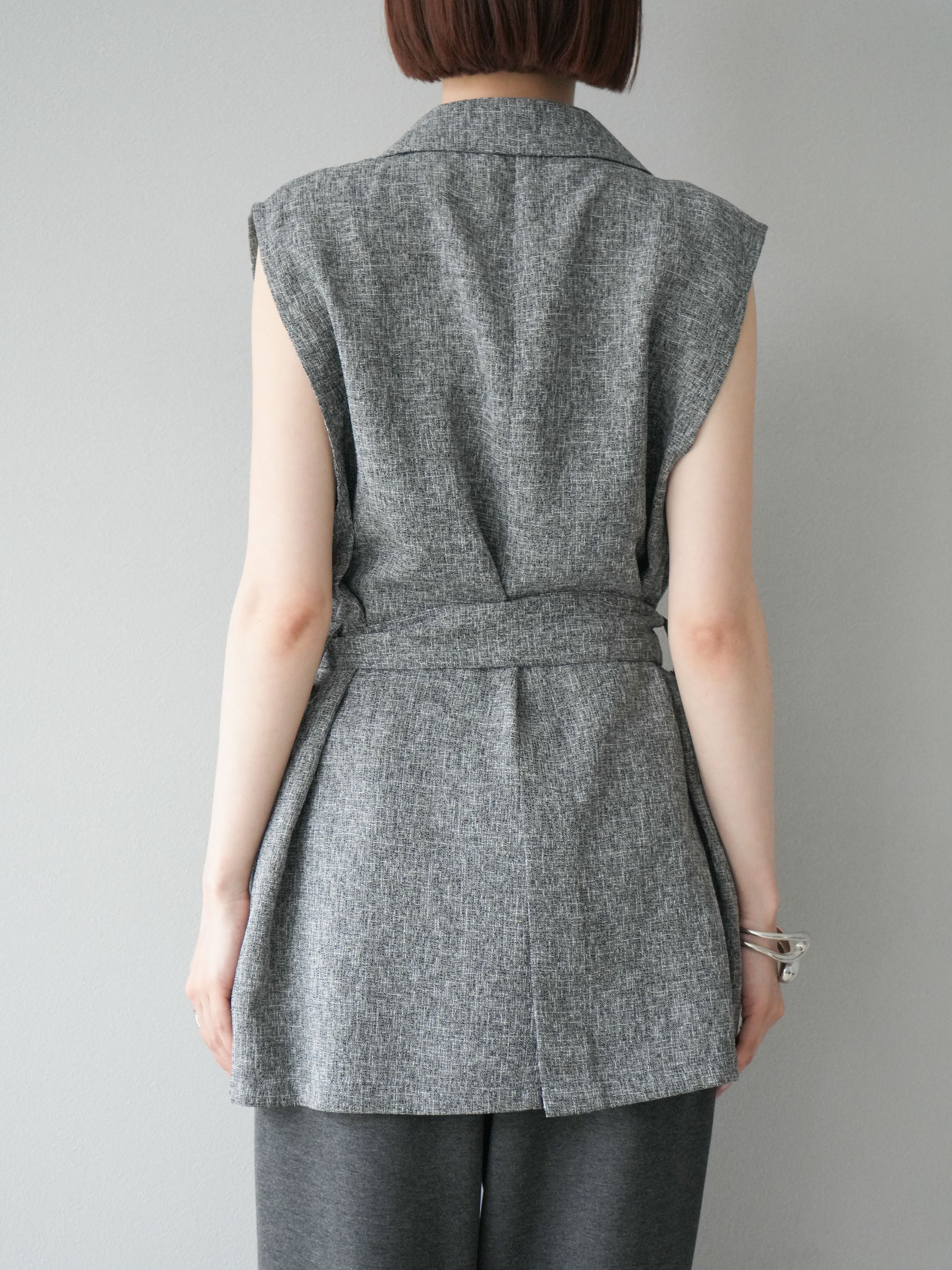 デザインワークス　BEAUVET ミックスツイードジレ デザインワークス BEAUVET ミックスツイードジレ DESIGNWORKS BEAUVET