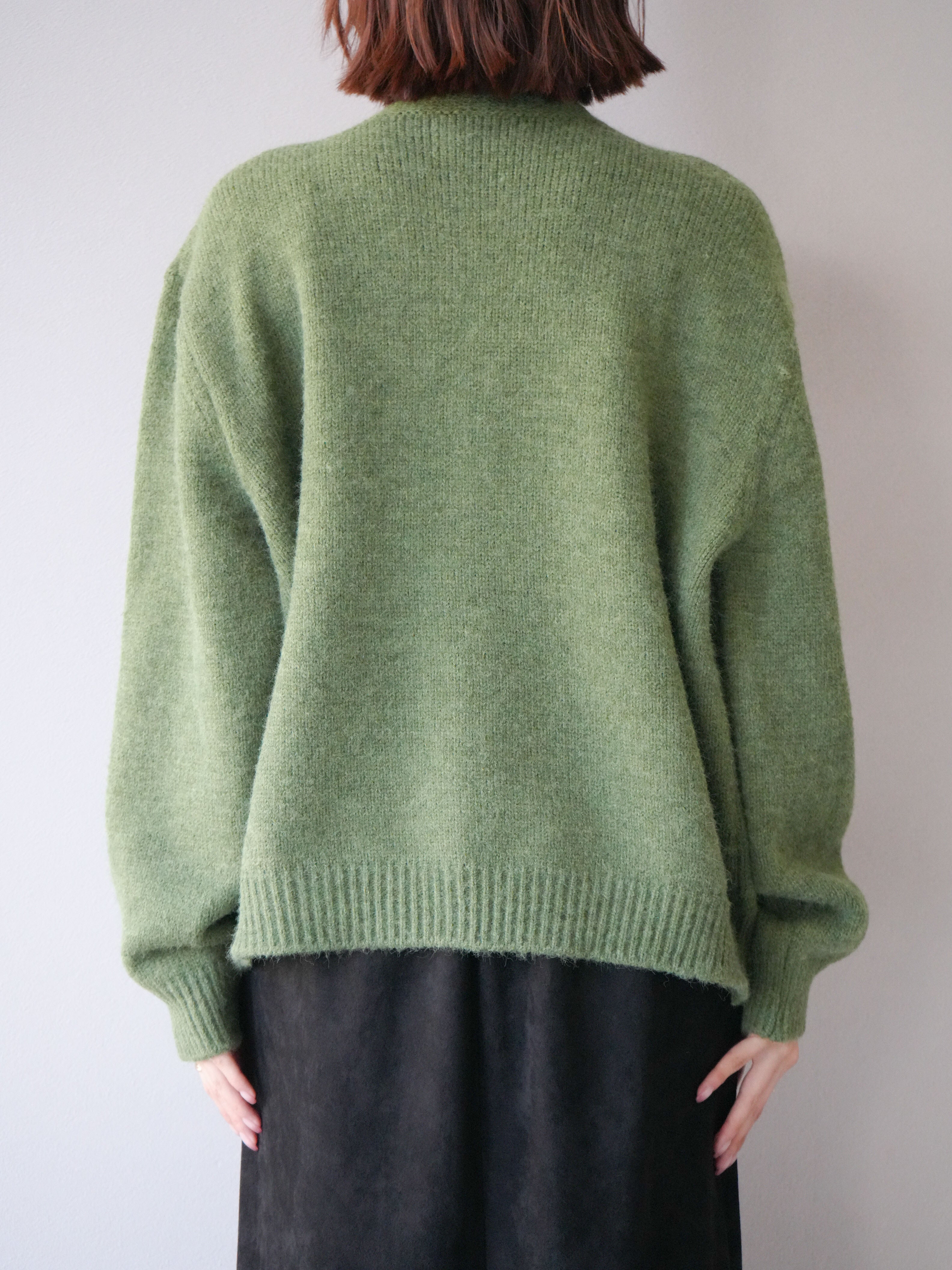 未使用級Acne Studios 24AW ポロウールカーディガン グリーン 緑 未使用級Acne Studios 24AW ポロウールカーディガン グリーン 緑