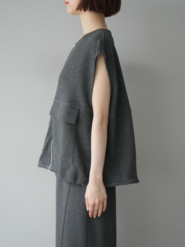 [予約]ライトポンチZIPブルゾン/チャコール