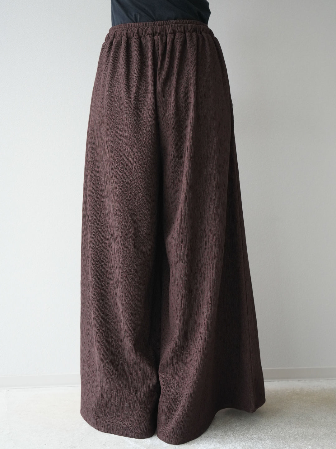 [予約]楊柳バギーパンツ/ブラウン