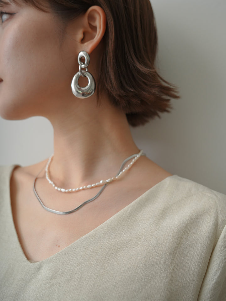 [SET]ショルダータックノースリーブオーバーTEE+選べるアクセセット(2set)