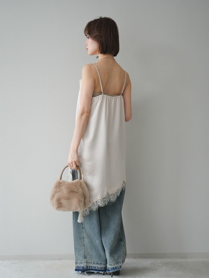 [予約]染めデザインポケットデニムパンツ/blue