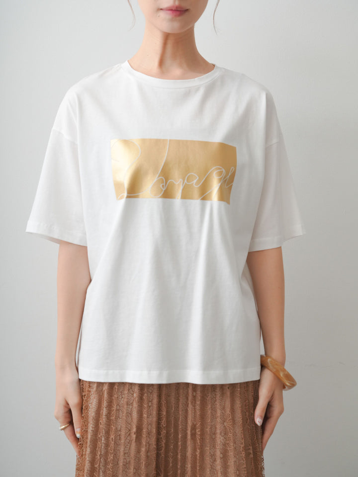 [予約]箔プリントボックスTEE/off
