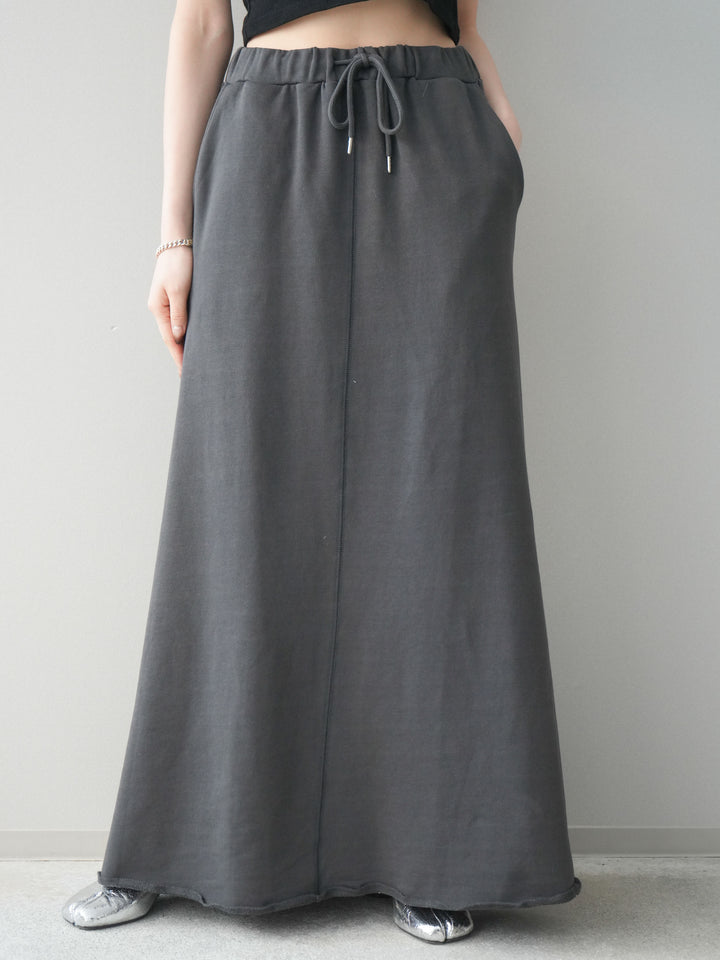 [予約]スウェットフレアロングスカート/sumikuro