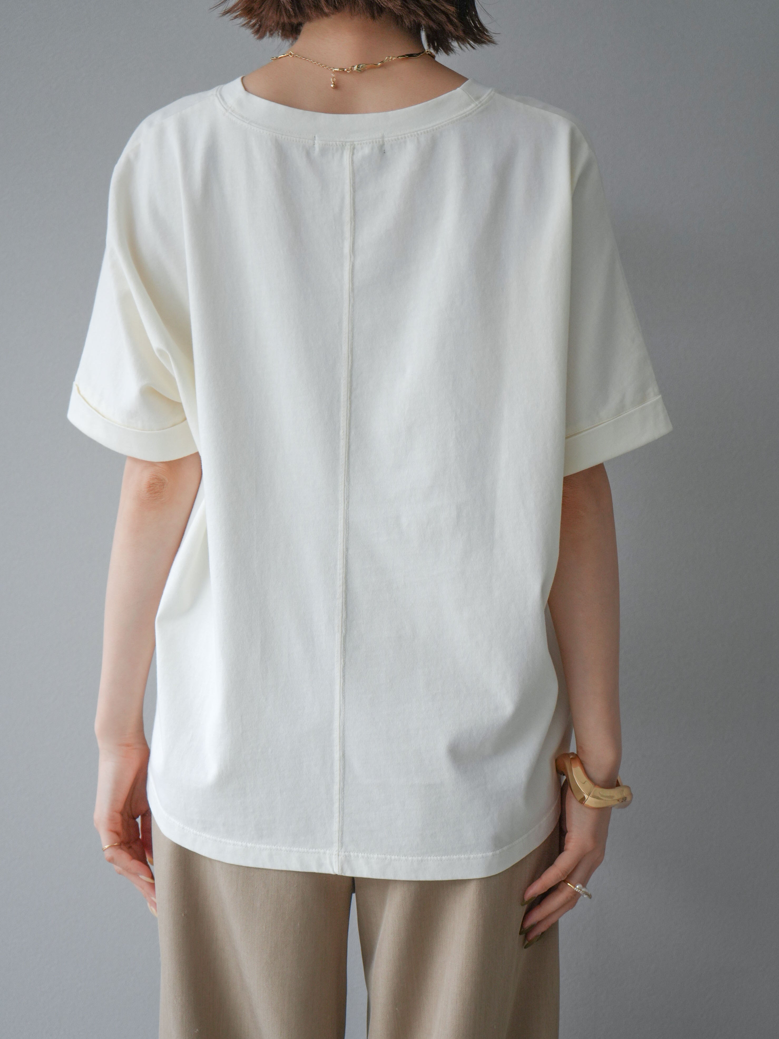 予約]ビンテージロゴプリントTシャツ/アイボリー – Lumier