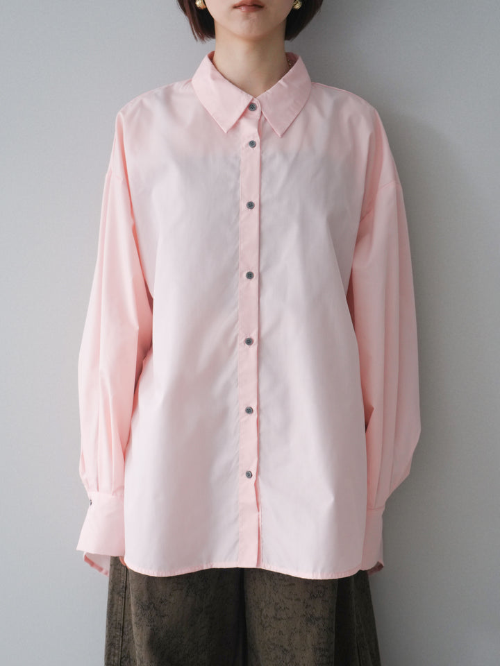 [予約]2wayベージックルーズシャツ/pink