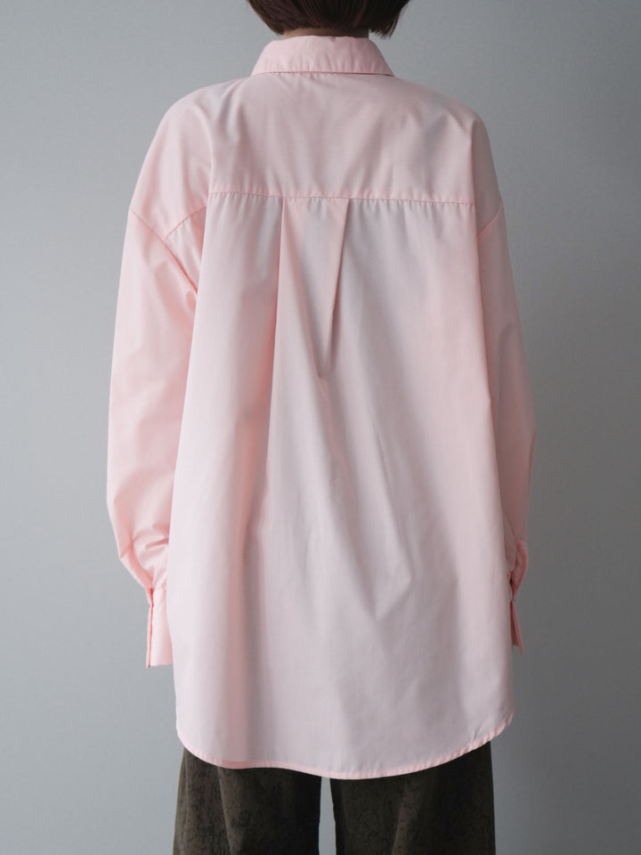 [予約]2wayベージックルーズシャツ/pink