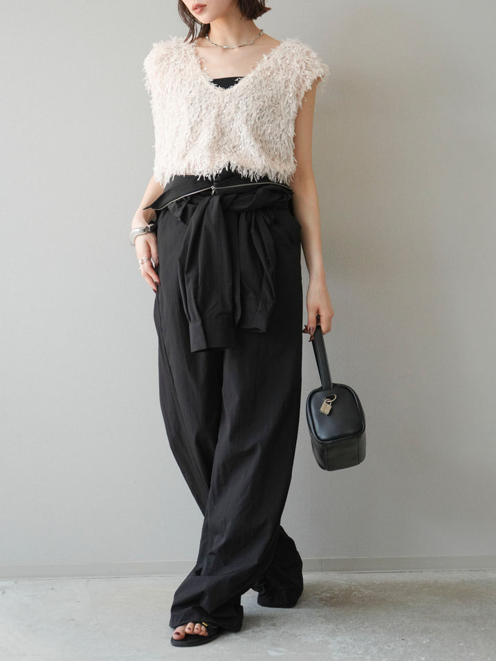 [予約]ナイロンジャンプスーツ/ブラック