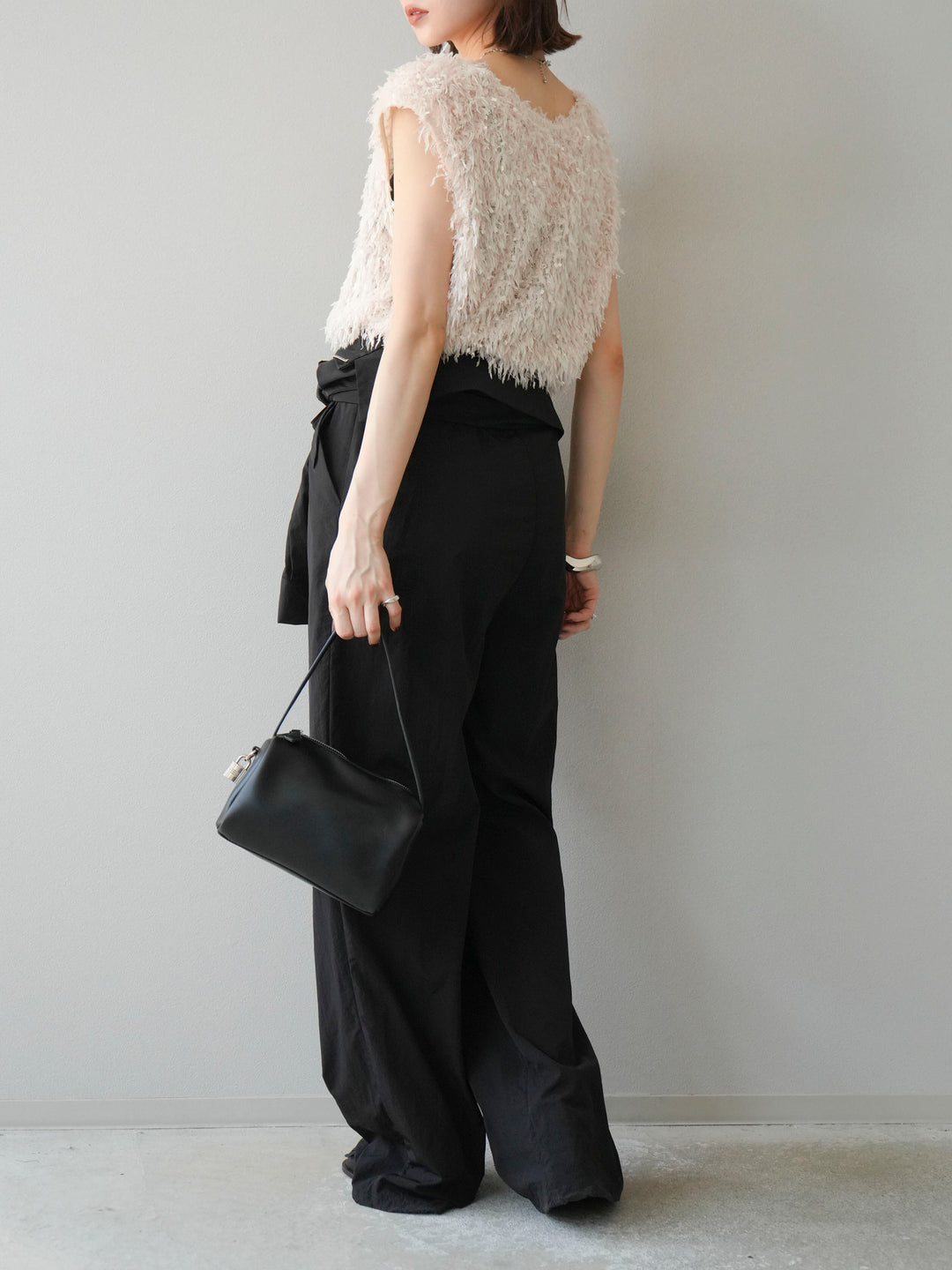 [予約]ナイロンジャンプスーツ/ブラック