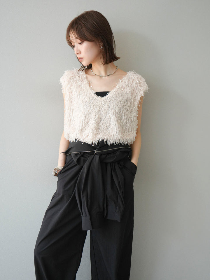 [予約]ナイロンジャンプスーツ/ブラック