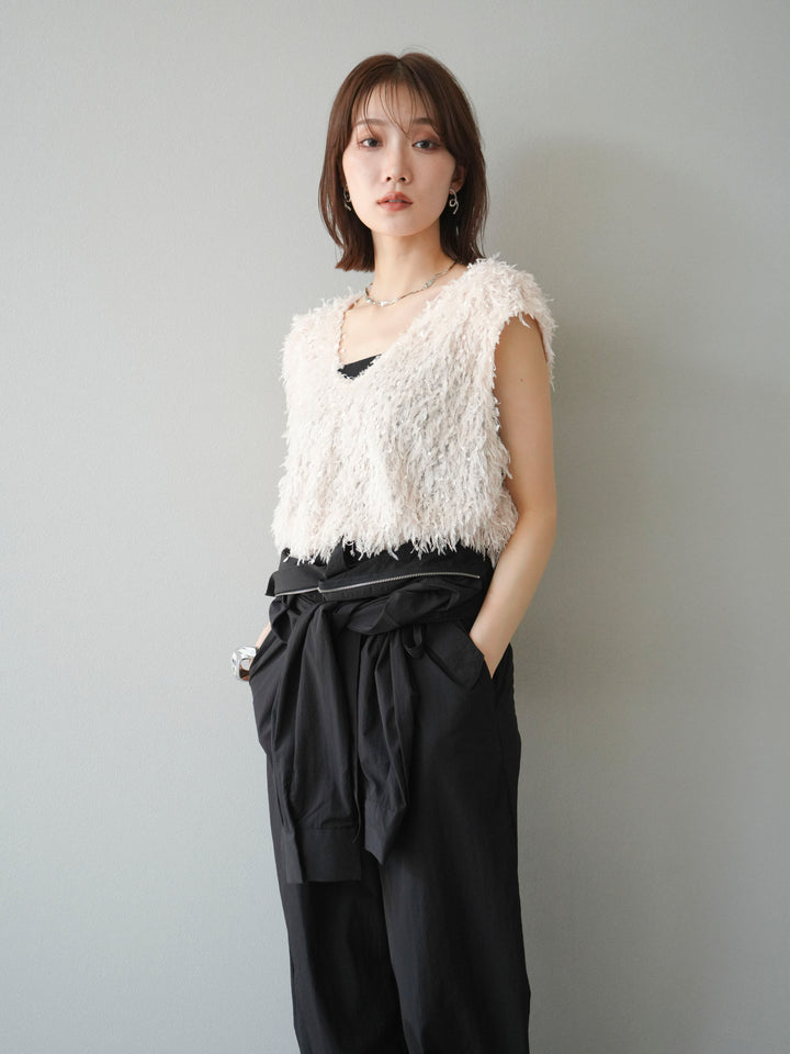 [予約]ナイロンジャンプスーツ/ブラック