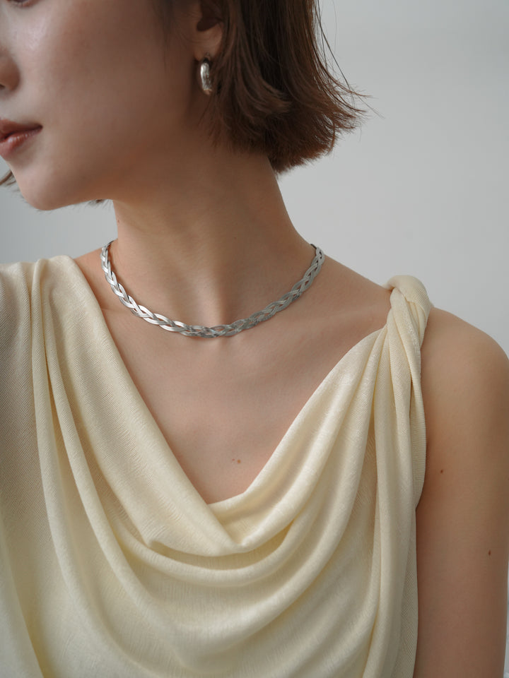 [SET]ショルダータックノースリーブオーバーTEE+選べるアクセセット(2set)