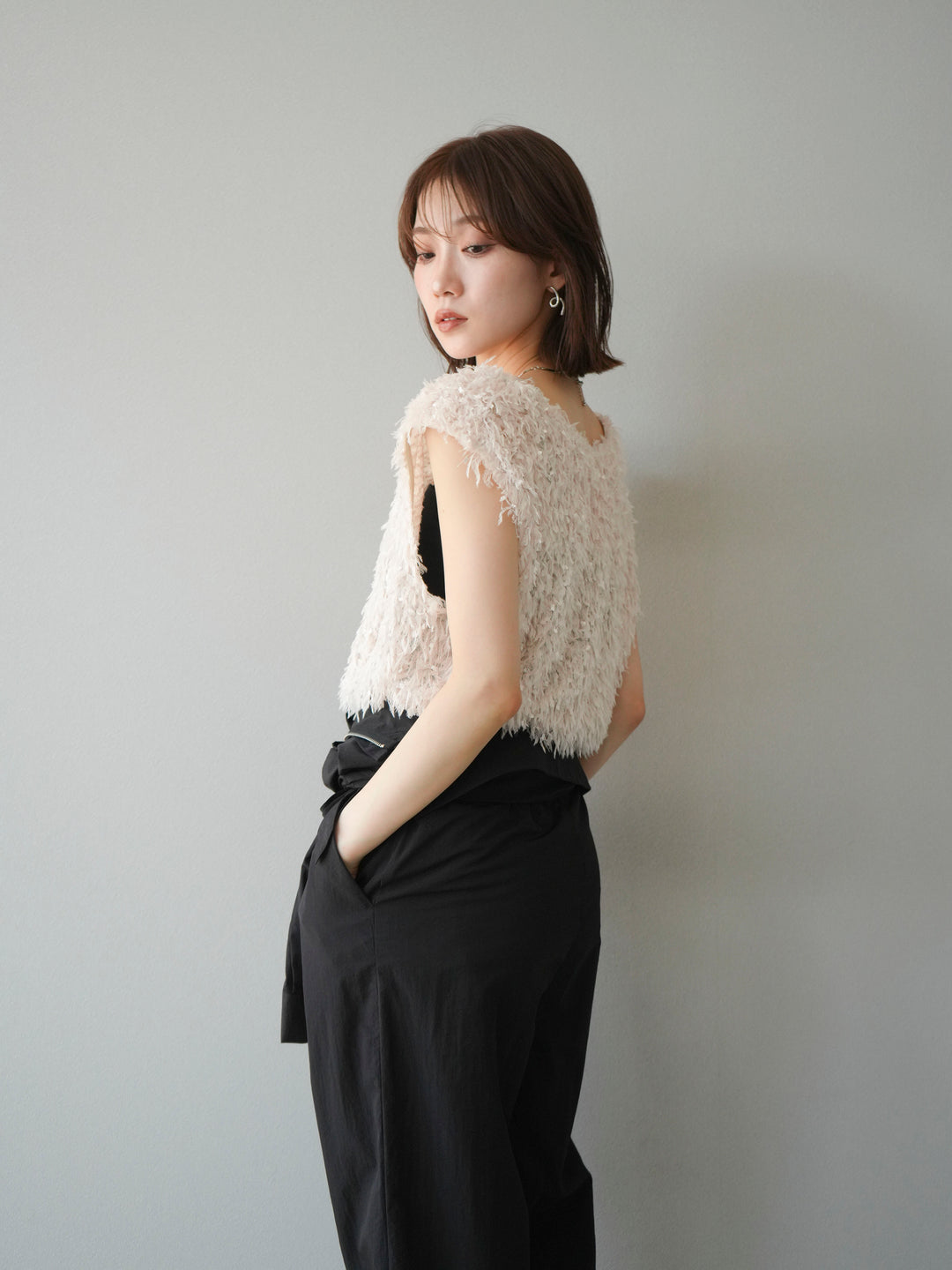 [予約]ナイロンジャンプスーツ/ブラック